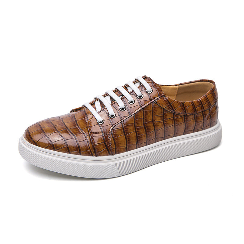 Mens Casual Plaid Sneakers