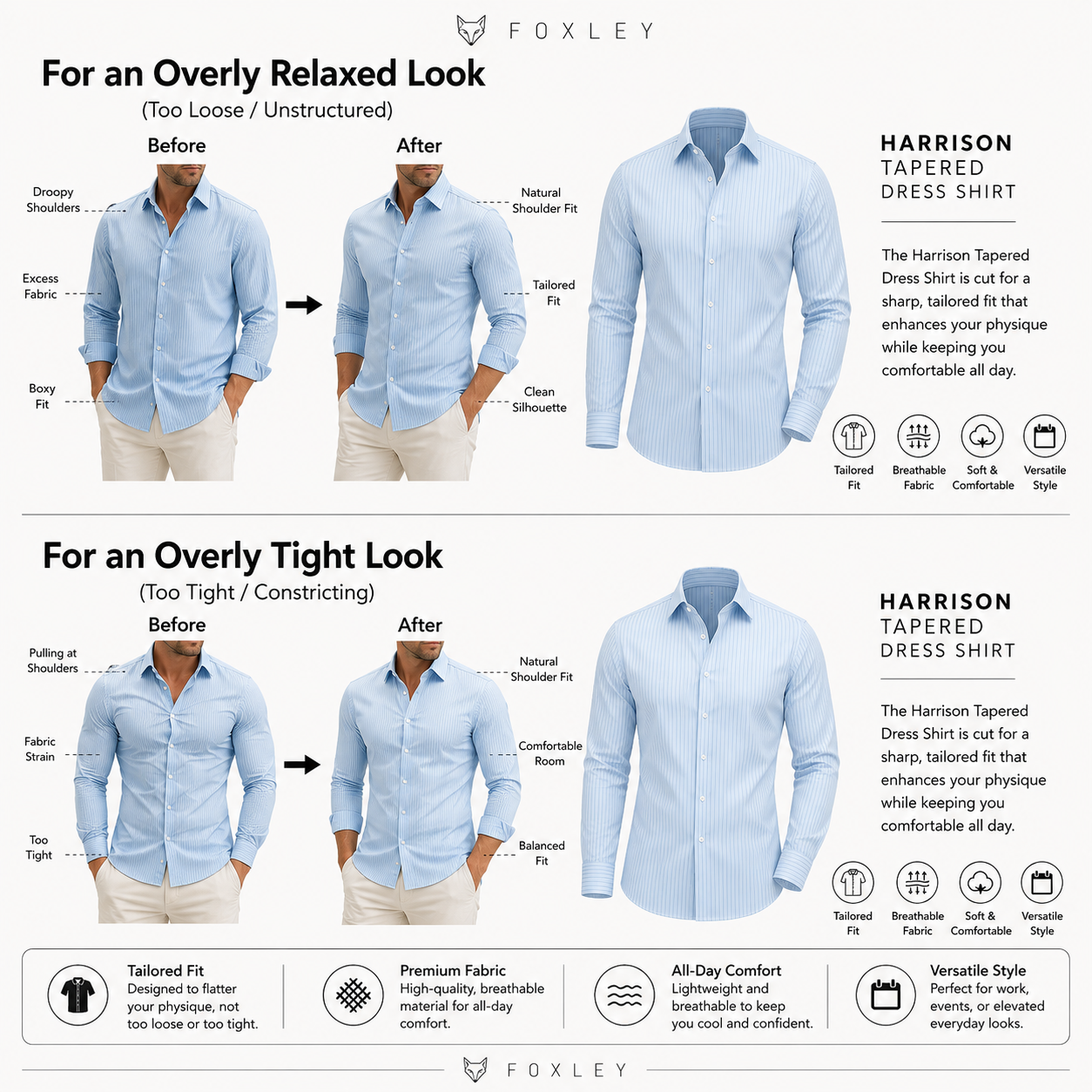 Harrison Tapered-Dress Shirt