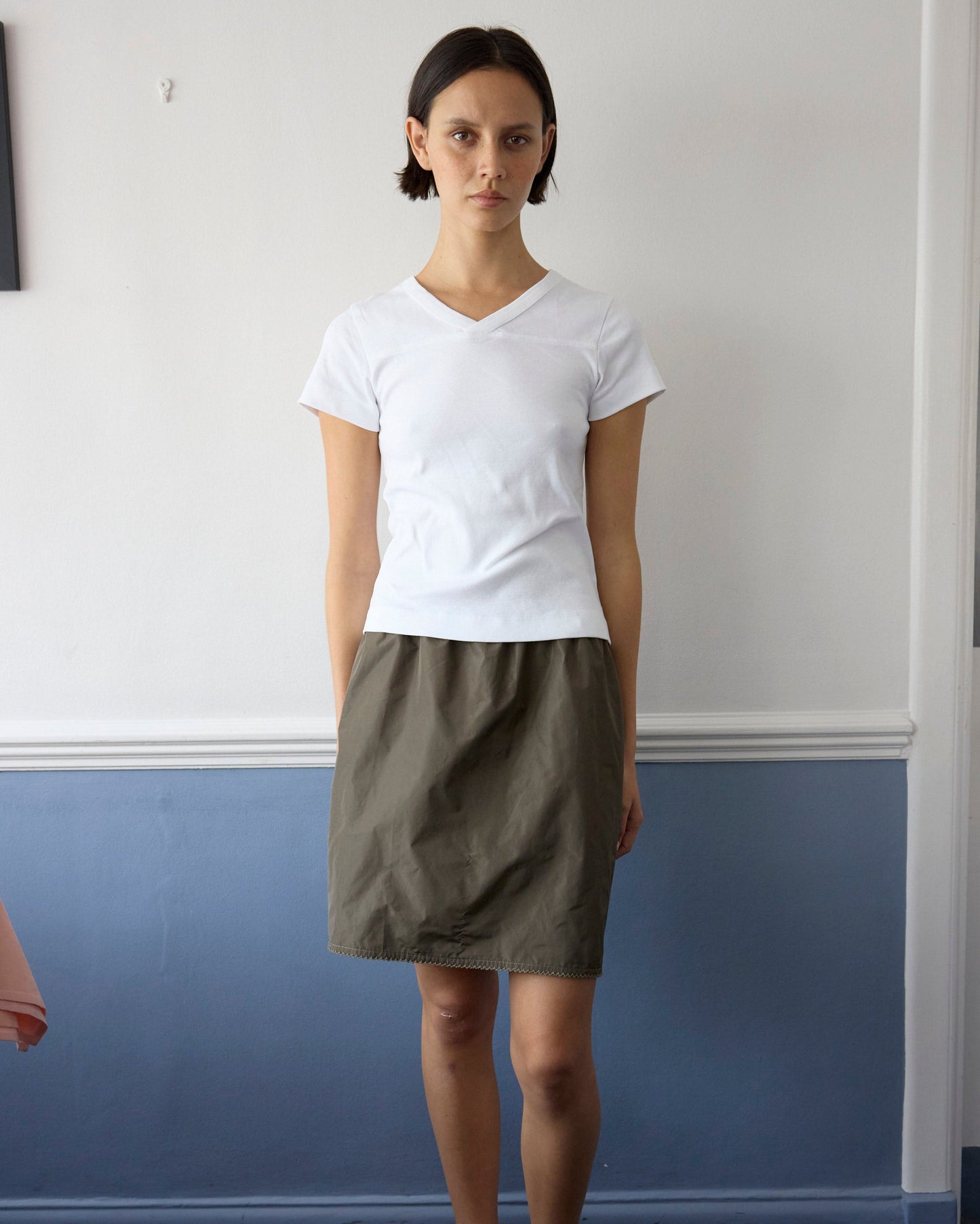 Khaki Midi Skirt