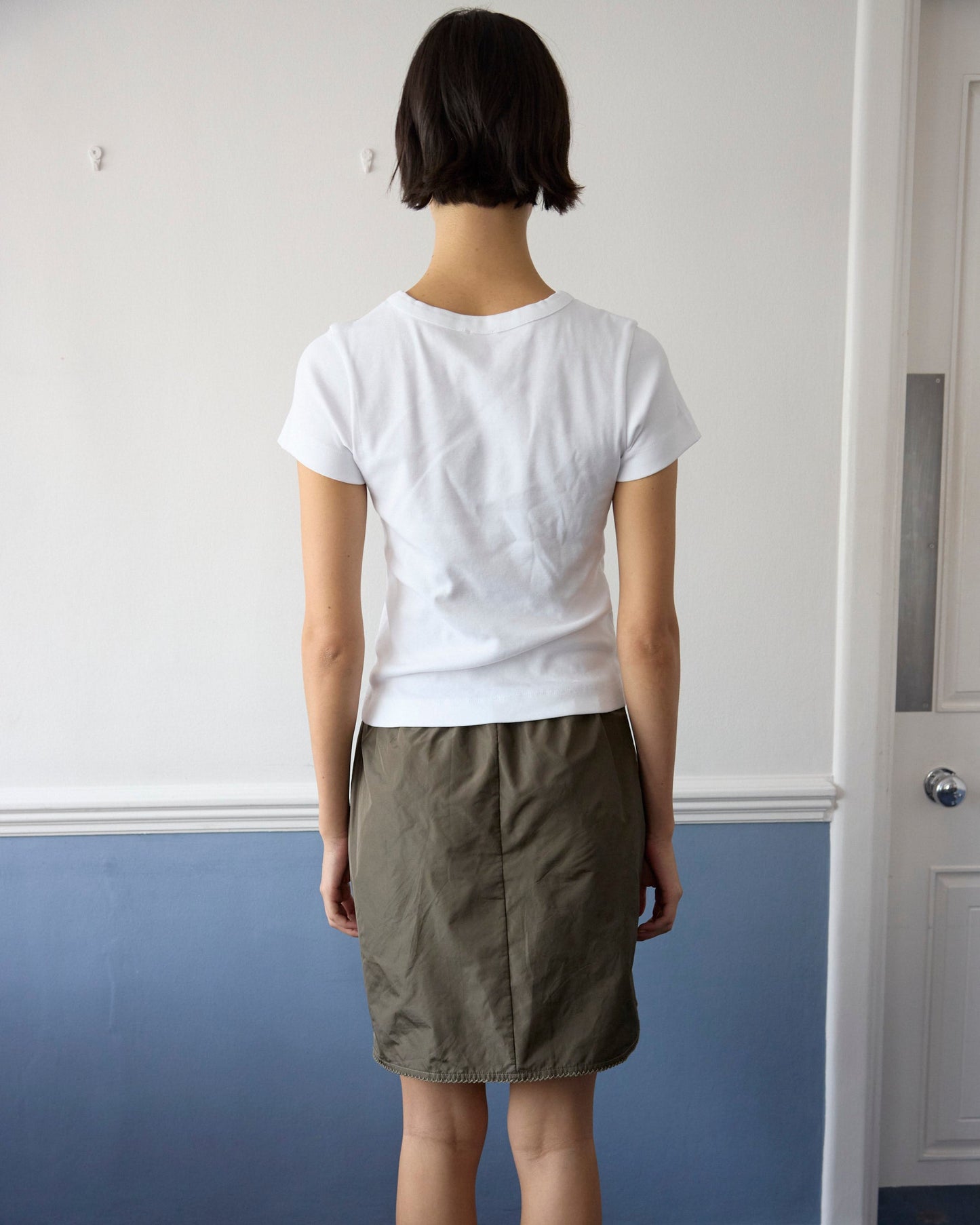 Khaki Midi Skirt