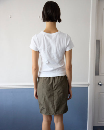 Khaki Midi Skirt