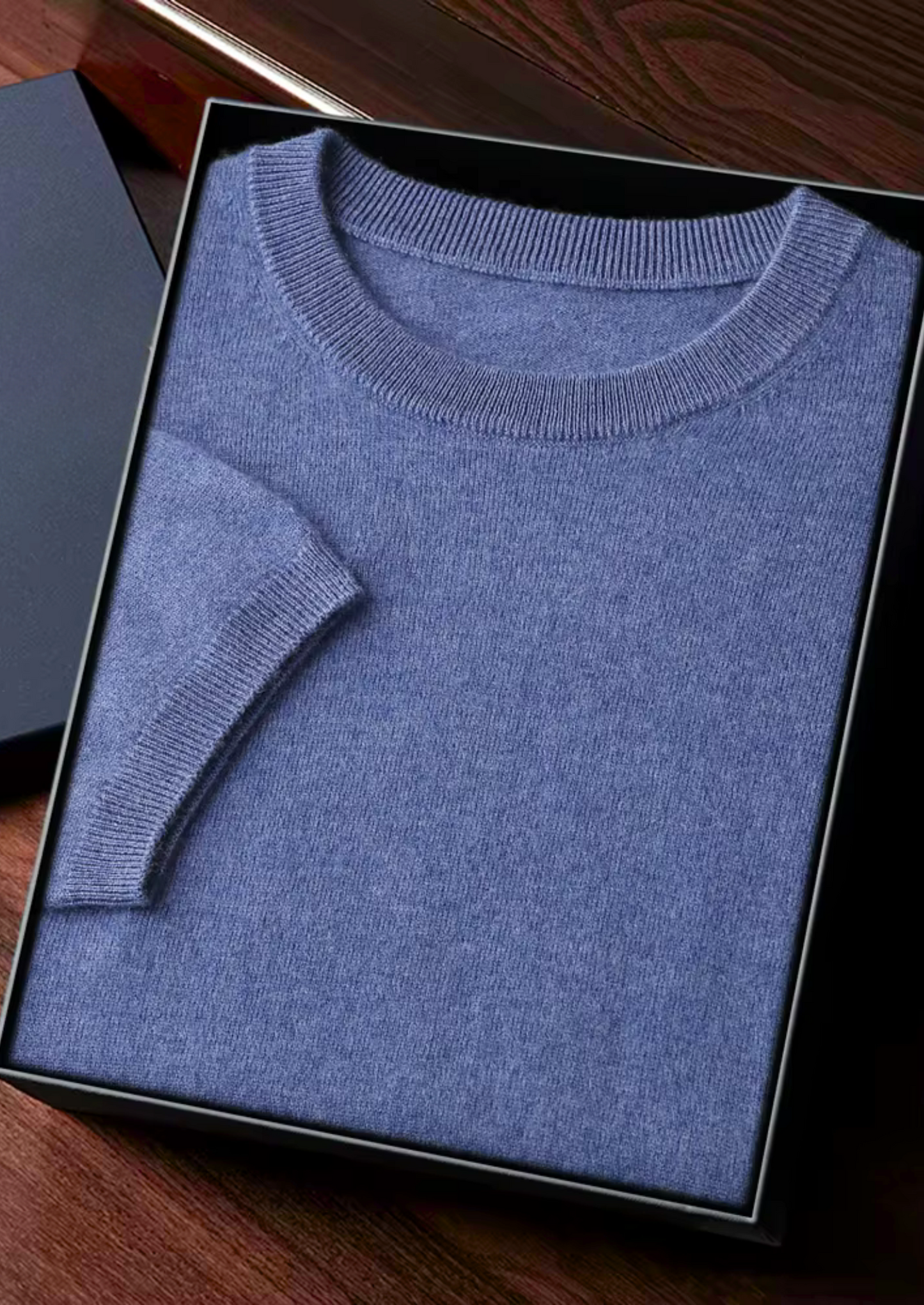 PREMIUM CASHMERE CLASSIC CREWNECK T-SHIRT