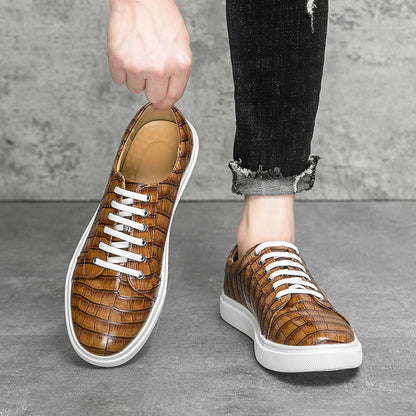 Mens Casual Plaid Sneakers