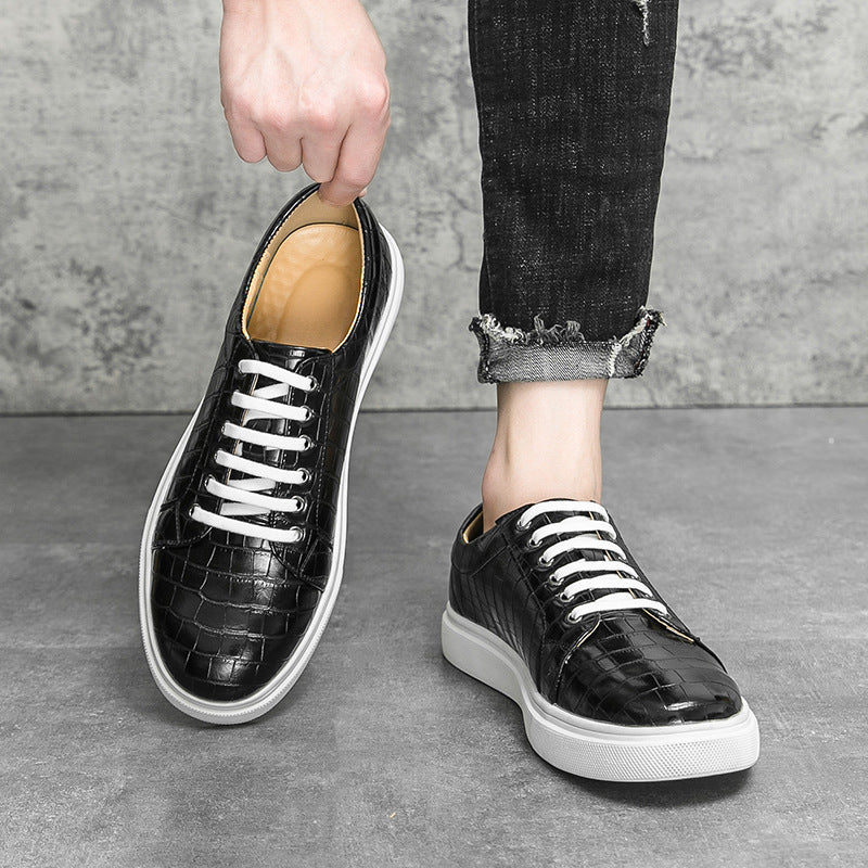 Mens Casual Plaid Sneakers