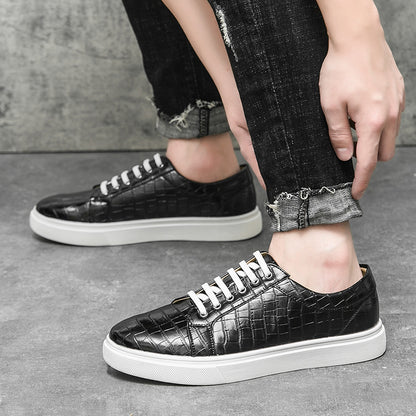 Mens Casual Plaid Sneakers