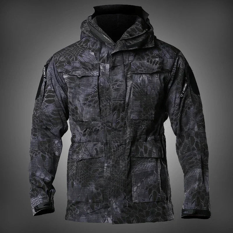 Clothes Casual Tactical Windbreaker Men Waterproof Flight Pilot Coat Hoodie Hunting Field Jacket