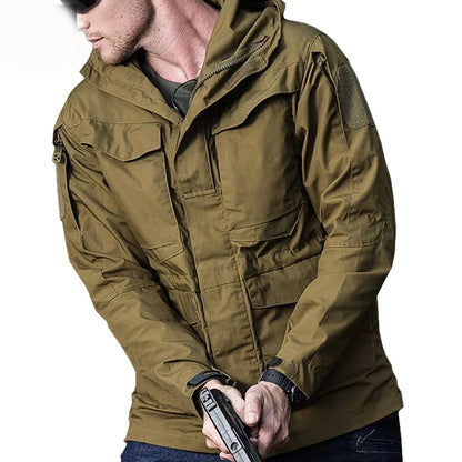 Clothes Casual Tactical Windbreaker Men Waterproof Flight Pilot Coat Hoodie Hunting Field Jacket