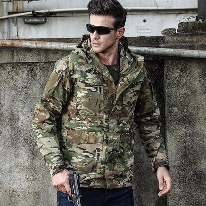 Clothes Casual Tactical Windbreaker Men Waterproof Flight Pilot Coat Hoodie Hunting Field Jacket