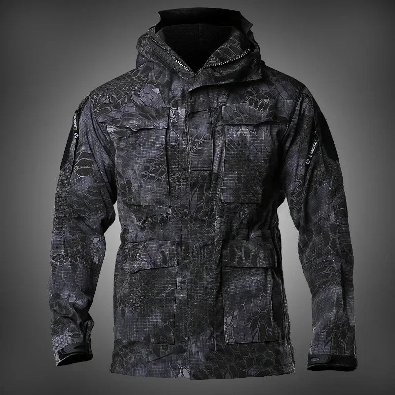 Clothes Casual Tactical Windbreaker Men Waterproof Flight Pilot Coat Hoodie Hunting Field Jacket