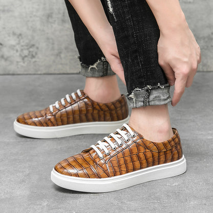 Mens Casual Plaid Sneakers